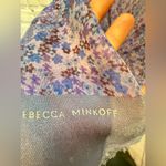 Rebecca Minkoff NWOT  Lavender Delicate Blossom fringe Long Scarf Photo 6