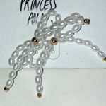 Princess Polly Faux Pearls White and Gold Tone Boho Earrings Photo 0