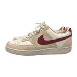 Nike Court Vision Low Sneakers White / Red Swoosh Women’s Size 9.5 Photo 1