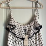 NWT Lover the Label white and black polka dot tiered ruffle midi dress sz 2 Photo 1