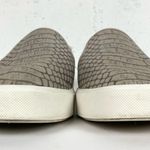 Vince Blair Snake Embossed Leather Sneakers Dual Elastic Gore Slip On Size 7 Photo 3