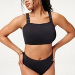 Good American Contour Bikini Crop Top Square Neck Adjustable Black 7 US 4XL Photo 0