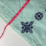 Vineyard Vines NWT  Dobby linen embroidered dress sz 12 aquamarine blue Photo 4