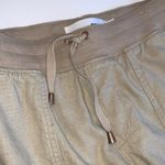 Sonoma Linen Blend Tan Lightweight Pull-On Cargo Pants Women’s Size 8 *run small Photo 4