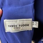 Three Floor  Navy Blue Afterglow Cosmic Star Mini Cocktail Dress Size 6 Small Photo 7