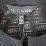 Ming Wang NWT Metallic Tweed Knit Fringe Blazer Jacket Black and Gold Size XS Photo 8