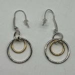 NEW Real Simple RS silver & gold drop dangle circle fashion earrings sty… Photo 1