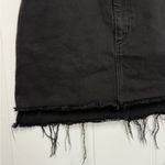 Aritzia  Wilfred‎ Free Tanit Denim Skirt Mini Raw Hem Black Wash Size 4 Photo 3