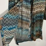New  Travelers Mirrored‎ Chevron Tie-Front Duster Size Medium Chico's 1 Photo 10