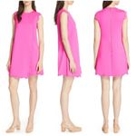 Ted Baker London Fresh Start Swing Mini Dress Pink Scalloped Hem, Sz US 6 Photo 1