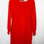 Trina Turk Florinda Red Orange Long Sleeve Shift Dress Women's Size 6-8 SEE DET Photo 0