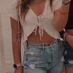 Princess Polly white crop top Photo 0