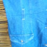 Vintage L Y2K Sleeveless Jeans Cargo Pockets Jumper Dress Blue Size L Photo 2