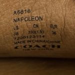 Coach  Napoleon Black Leather Slip On Penny Loafer Flat Driving Shoes Size 6B Photo 4