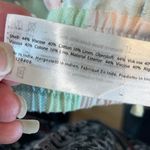 Venus  Shorts Drawstring Waist Pastel Blue Yellow Vintage Red Vertical Stripe New Photo 5