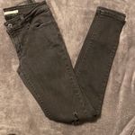 Levi's 711 Skinny Jeans In Washed Black Distressed Wash Photo 5