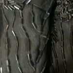 Vintage Right Choice Silk Beaded Gown Black Evening Dress 1980s Made in India Size 6 Photo 14