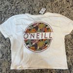 O'Neill  Cream Crop Top with Colorful Logo Photo 4