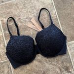 SKIMS Fits Everybody Lace T-shirt Bra Onyx Size 34D Photo 5