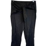 ZARA  tie front straight leg black linen pants size M NWT Photo 0