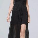 White House | Black Market Strapless Halter Maxi Dress with Sheer Overlay 12 NWT Photo 0