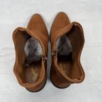 Seychelles  Suede Ankle Boots Heel‎ Stacked Brown Leather Size 7 Photo 6