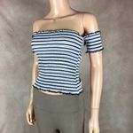 Crave fame Smocked Crop Top NWT SMALL Photo 5