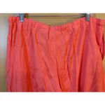 Jamaica Bay Coral Tone on Tone Floral Silk Blend Pants Petite Size XL Pink Photo 7