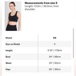 Outdoor Voices  Seamless Rib Longline Bra in Black Photo 10