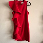 Cinq à Sept Kimberlin Ruffle Cascade Red Dress Size 4 Photo 6