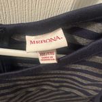 Merona  Navy and Gray Striped Midi Dress Photo 2