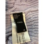 Cider  Women’s Top Size M Purple Crop Knitted Embroidered Floral Cable Knit Y2K‎ Photo 3