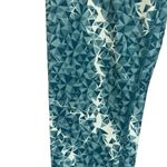Puma Teal Blue Geo Print Athletic Running Capri Cropped Leggings Women Sz XS Photo 2