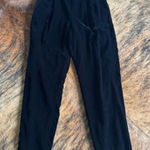 Dana Buchman  Vintage Black Velvet Silk Straight Leg Pants 6 Photo 0