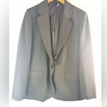 DKNY 12 Formal Lined Single Button Blazer Black - Funeral Photo 0