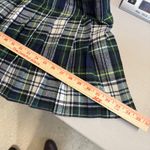 Blacky Dress Berlin XS Mini Skirt Wrap Green Plaid Wool Kilt Scotland Y2K School Photo 9
