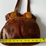 Pietro Alessandro New York Leather Gold Shimmer Hobo Bag Purse Y2K Designer Photo 10