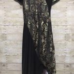 Custom asymmetrical metallic paisley special occasion formal cocktail dress 10 Photo 13