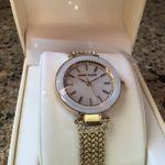 Anne Klein  Womens Premium Crystal Pink Mesh Bracelet Watch Photo 5