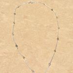 Sterling Silver  925 Beaded Cross Necklace Photo 2