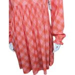 BP NWT . Womens XS Pink Red Ian Bias Plaid Long Balloon Sleeve Midi Dress… Photo 1