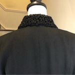 Ralph Lauren Military Faux Fur Lapel Double Breasted Black Wool Riding Coat Sz 6 Photo 2