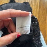 Elodie Black Sequin One-Shoulder Top Photo 5