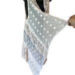 Raj Silk Floral Embroidered Lace Sleeveless Duster Size undefined Photo 1