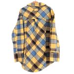 Free People  Layla Oversized Plaid Button Down Shirt Size L Photo 4