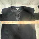 Helmut Lang EUC Black Angora Wool Blend Faux Patent Blazer Size 0 Photo 8