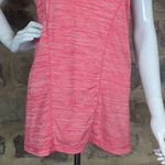 Reebok  Tank Top Woman's Size Medium Pink Space‎ Dye Racer Back Mesh Yoga Workout Photo 3