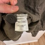 Flax 100% Linen Blazer Jacket Relaxed Fit Womens Size Medium Olive Green Boho Photo 3