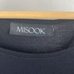 Misook  Black Knit Short Sleeve Tank Top L Photo 2