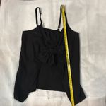 SheIn Black Linen Tie-Front Cut out Tank Top S Coquette Festival Rocker Punk Photo 7